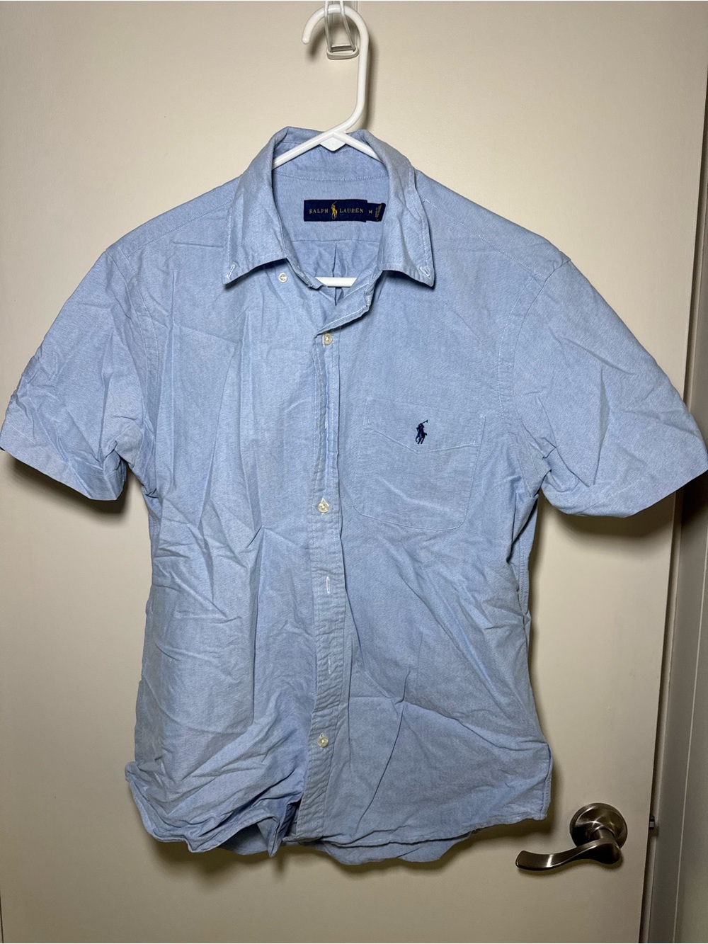 Polo by Ralph Lauren Light Blue Short-Sleeve Button-Down Shirt